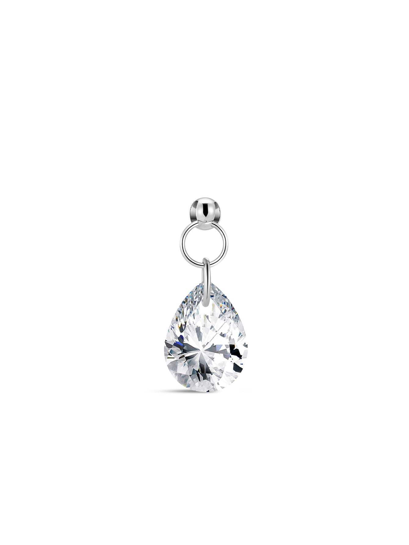 G23 Titanium Small Water Drop Ear Piercing Stud-Olarajewelry