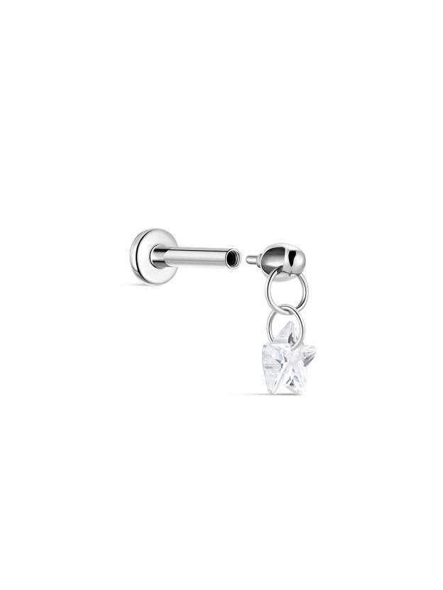G23 Titanium Small Star Ear Piercing Stud-Olarajewelry