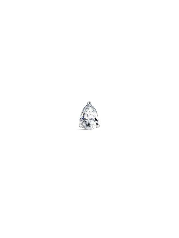 G23 Titanium Three-Claw Water Drop Ear Piercing Stud-Olarajewelry