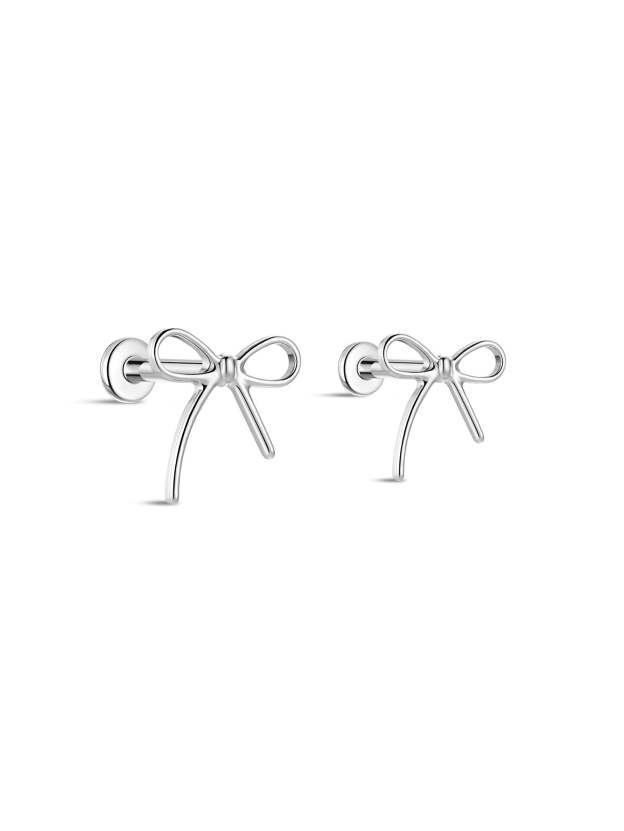 G23 Titanium Classic Bow Ear Piercing Stud-Olarajewelry