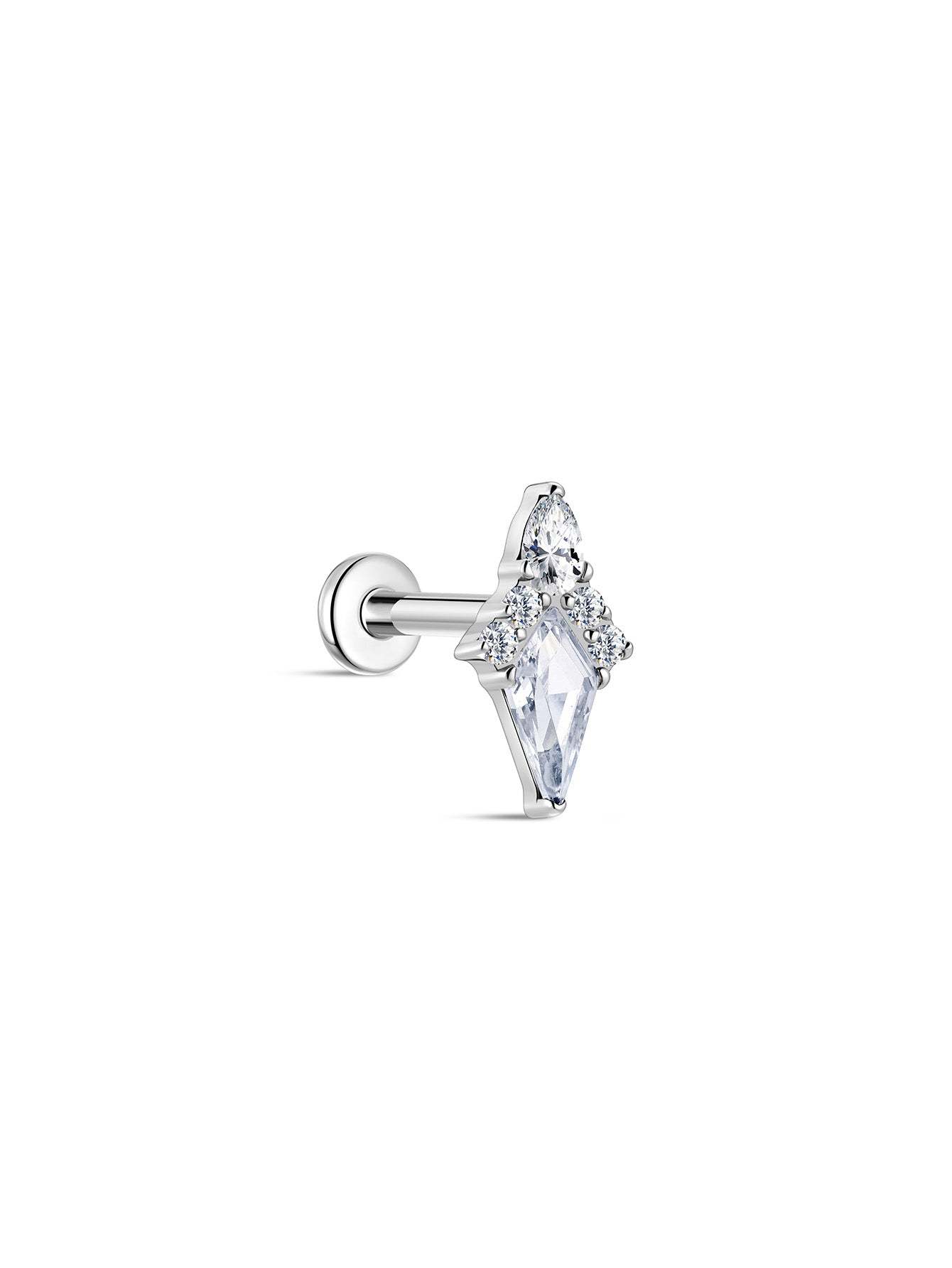G23 Titanium Kite Ear Piercing Stud-Olarajewelry
