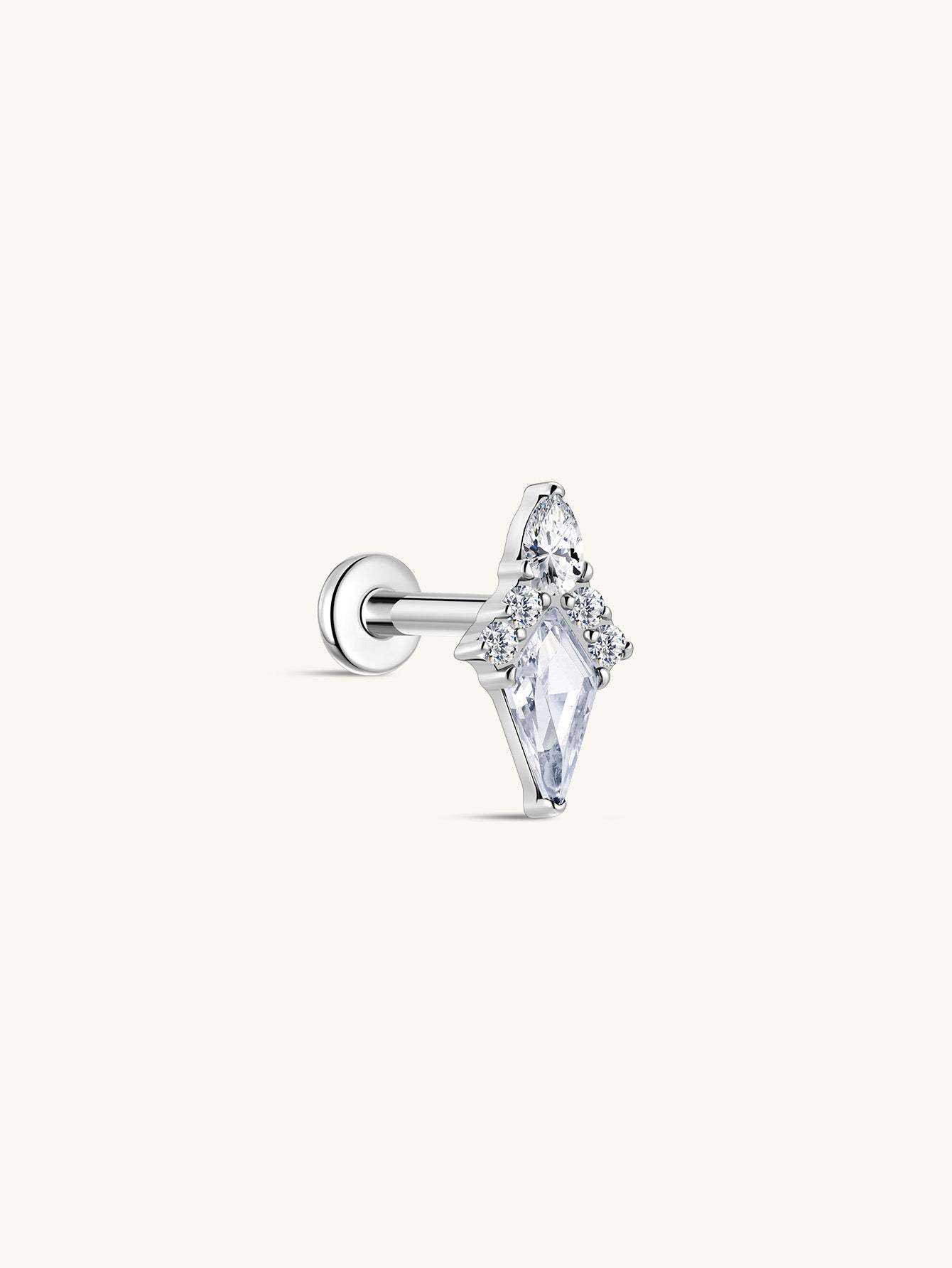 G23 Titanium Kite Ear Piercing Stud-Olarajewelry