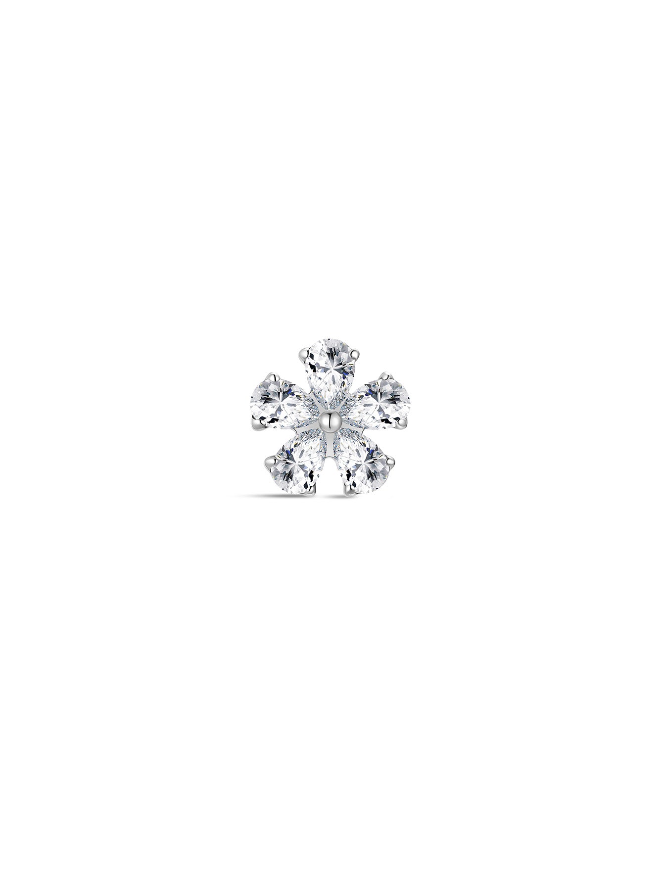 G23 Titanium Plum Blossom Ear Piercing Stud-Olarajewelry