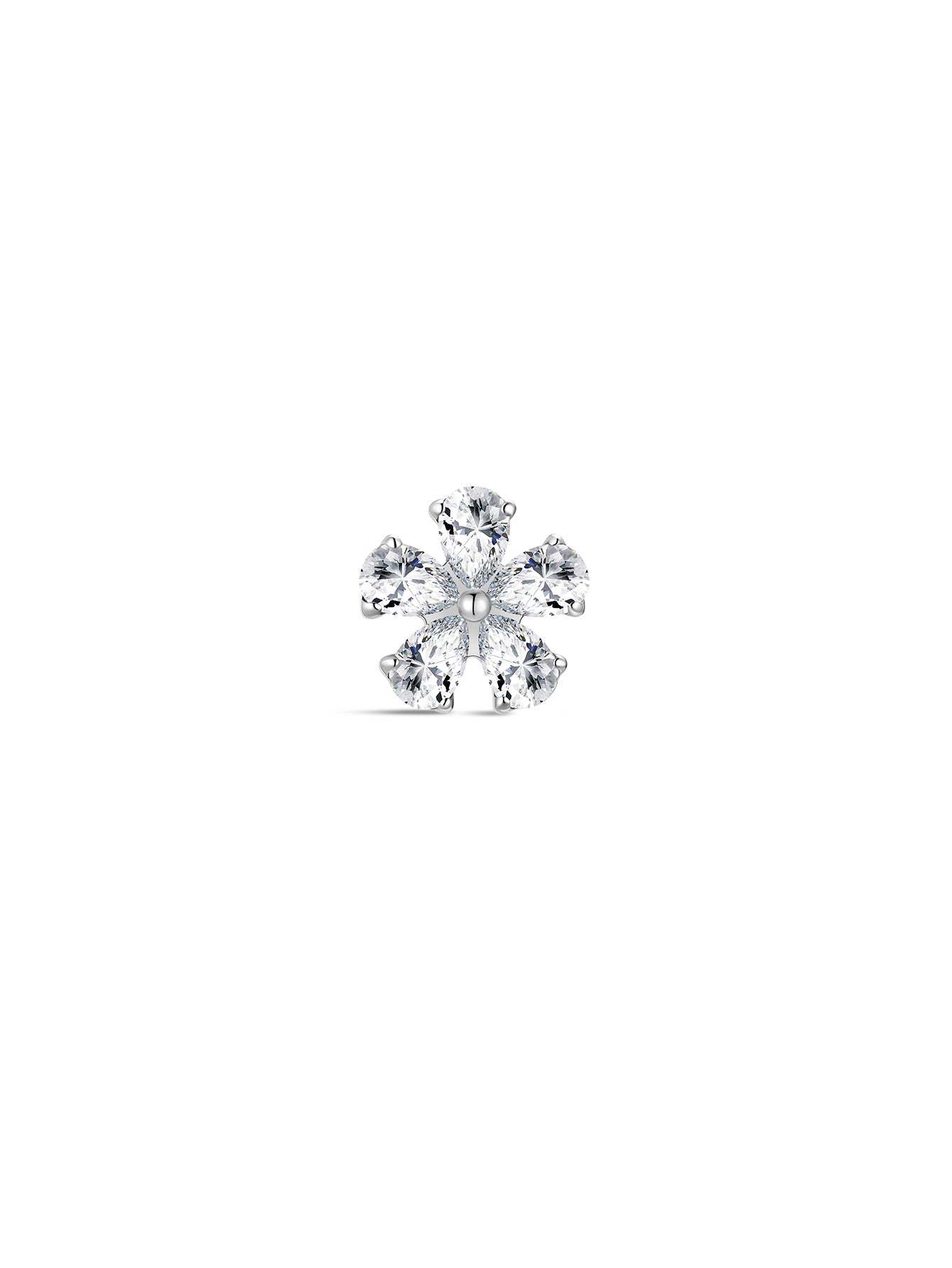 G23 Titanium Plum Blossom Ear Piercing Stud-Olarajewelry