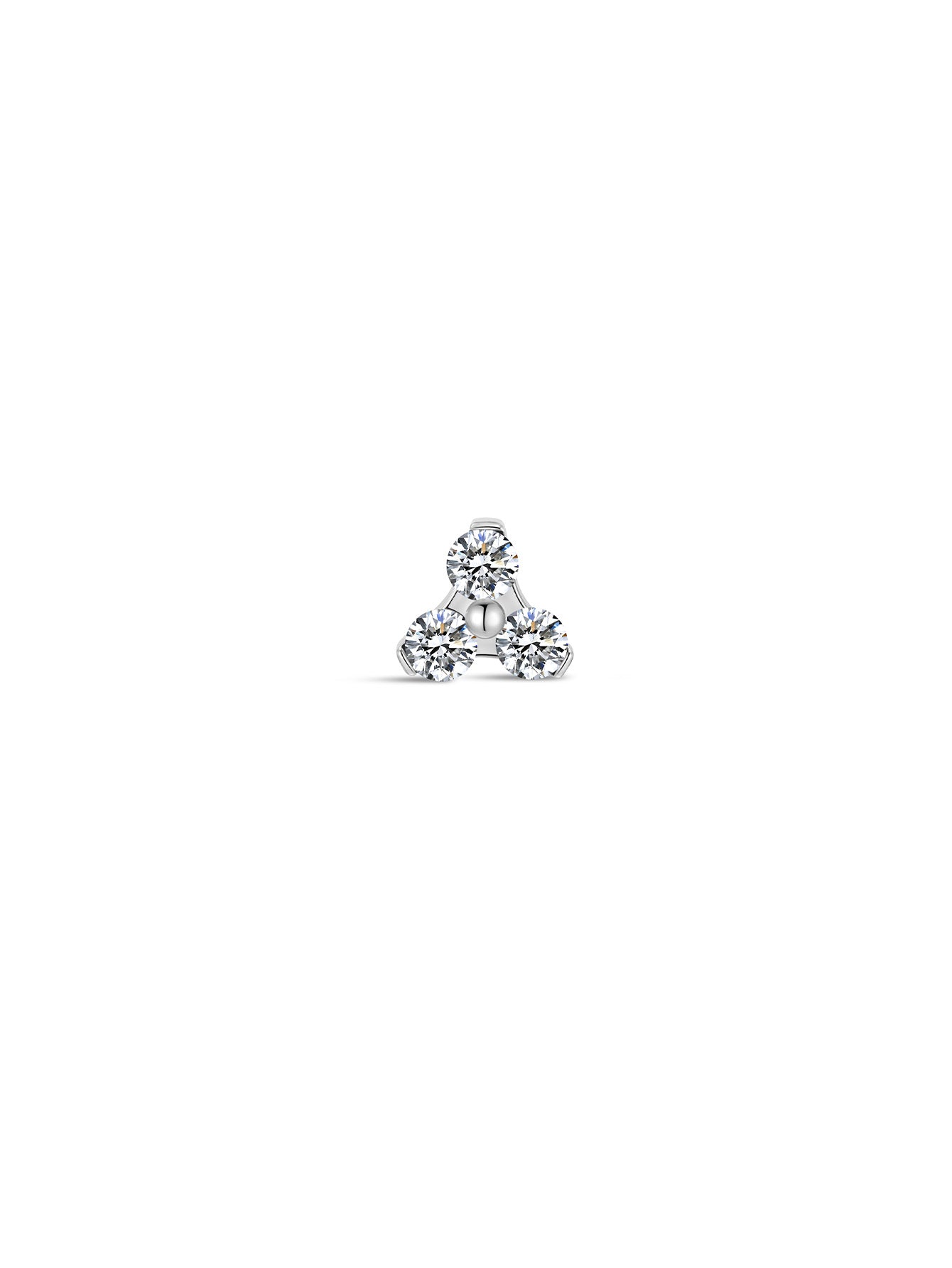 G23 Titanium Shamrock Ear Piercing Stud-Olarajewelry
