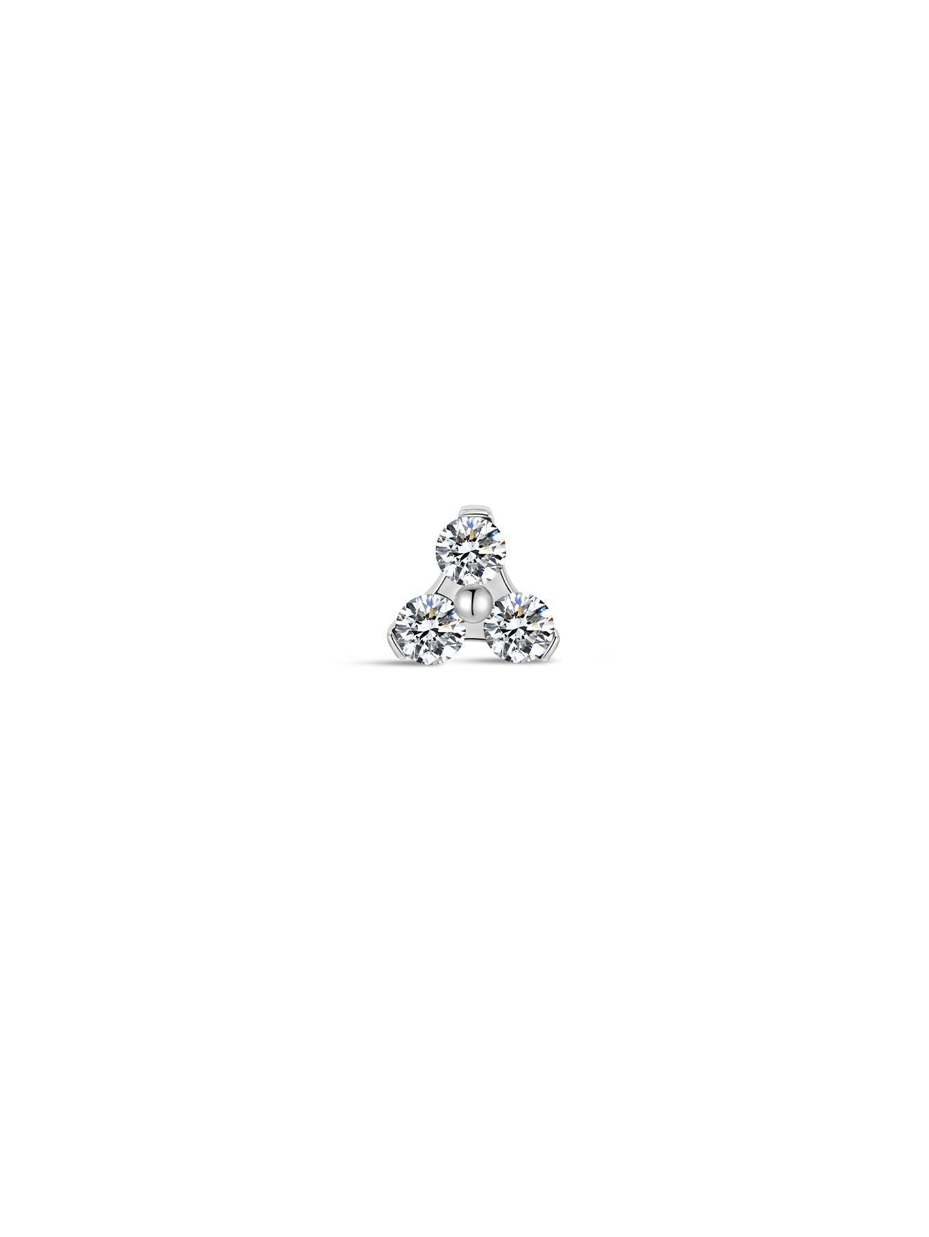G23 Titanium Shamrock Ear Piercing Stud-Olarajewelry