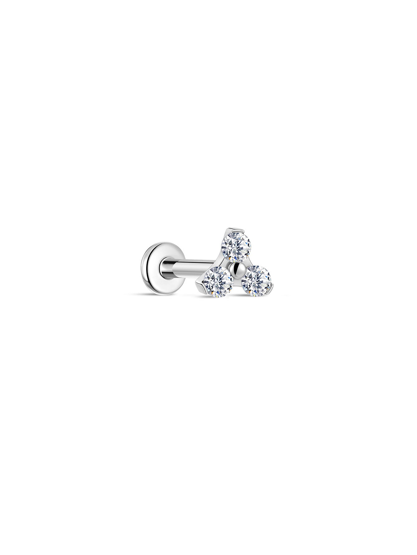 G23 Titanium Shamrock Ear Piercing Stud-Olarajewelry
