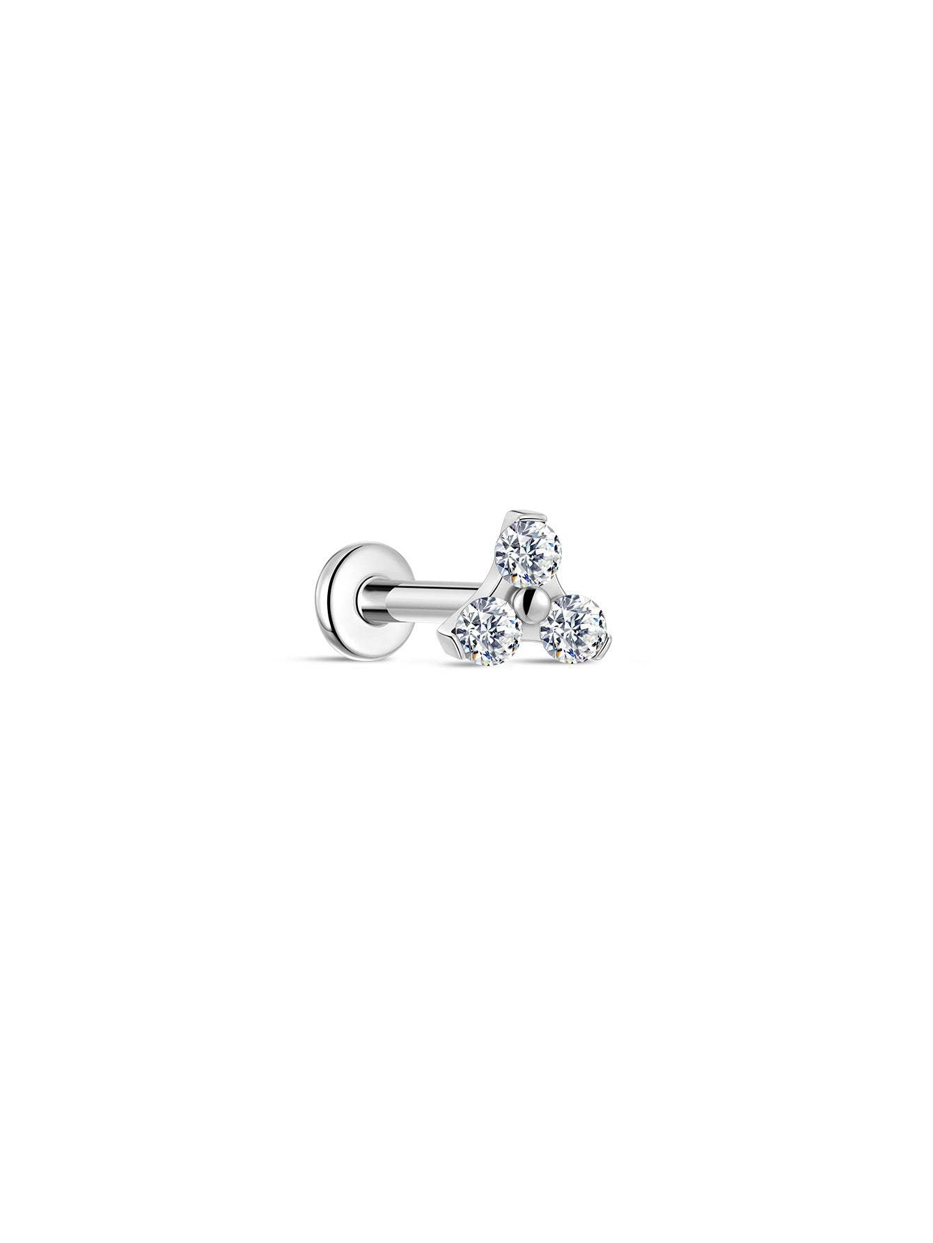 G23 Titanium Shamrock Ear Piercing Stud-Olarajewelry