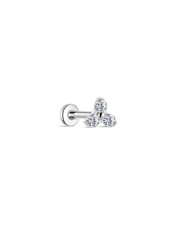 G23 Titanium Shamrock Ear Piercing Stud-Olarajewelry