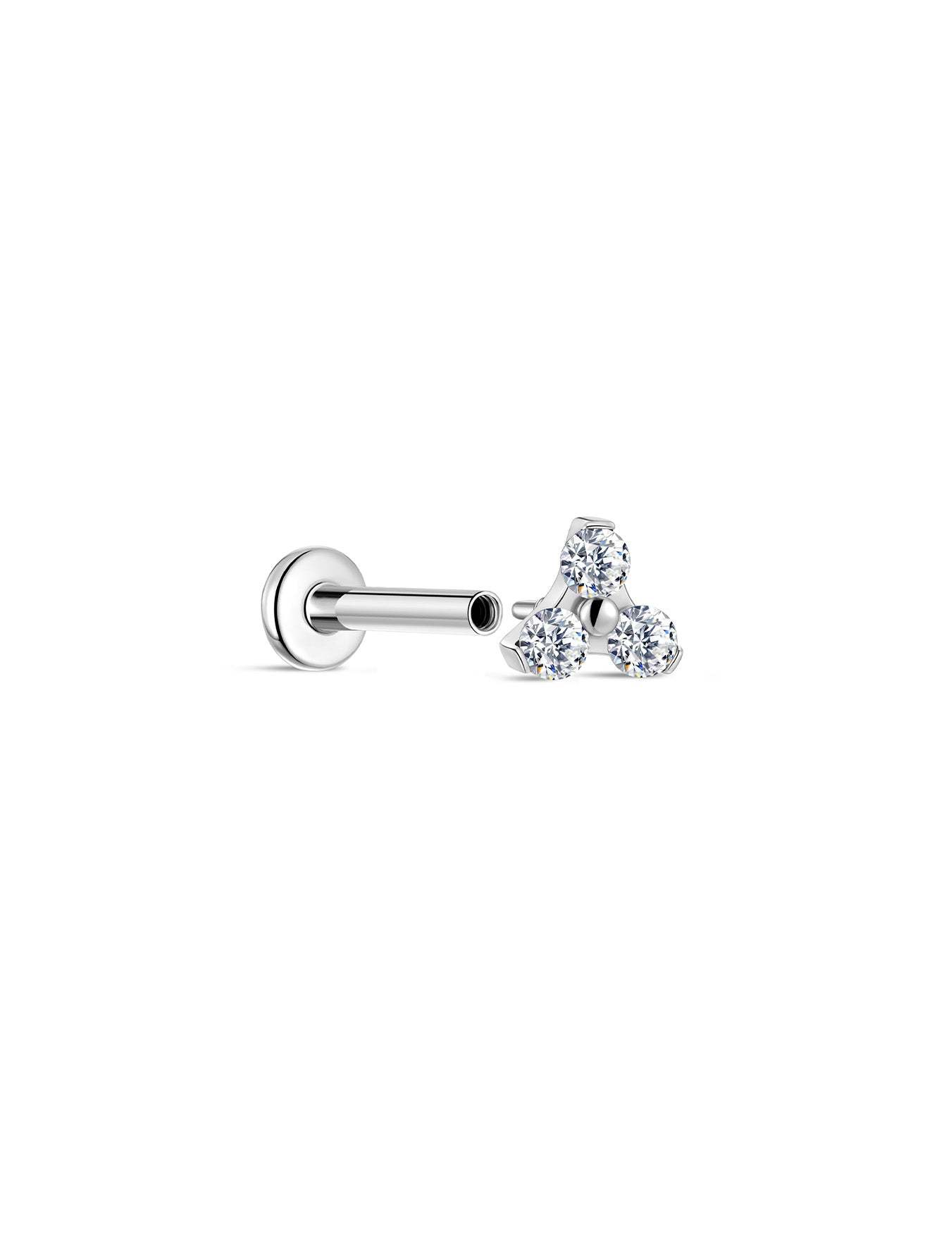 G23 Titanium Shamrock Ear Piercing Stud-Olarajewelry