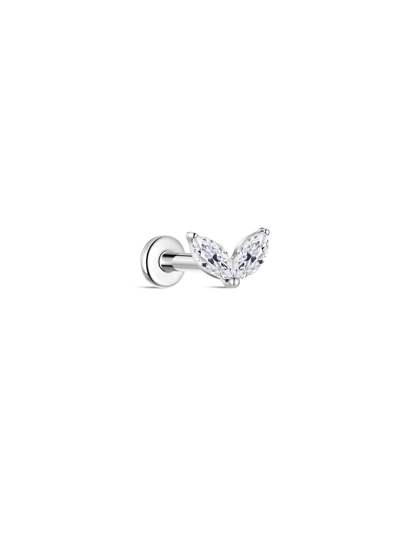 G23 Titanium Rabbit Ear Piercing Stud-Olarajewelry