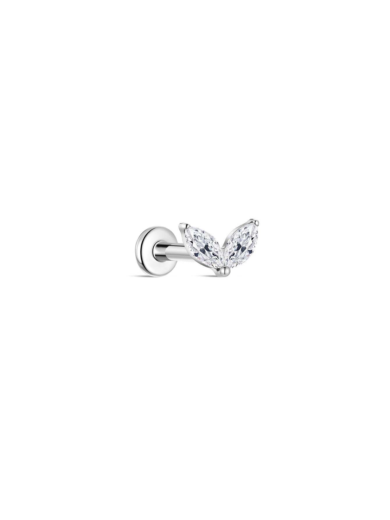G23 Titanium Rabbit Ear Piercing Stud-Olarajewelry