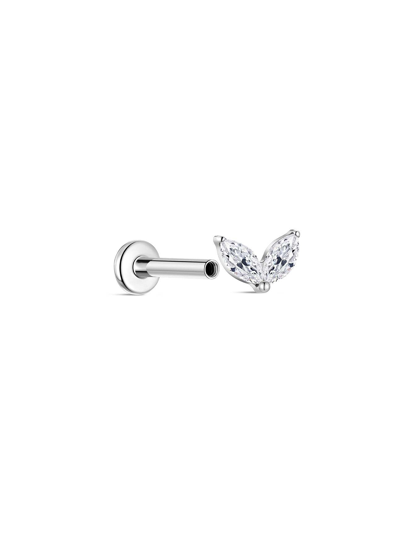 G23 Titanium Rabbit Ear Piercing Stud-Olarajewelry