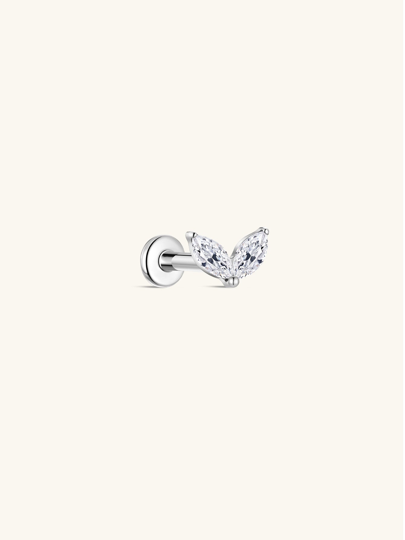 G23 Titanium Rabbit Ear Piercing Stud-Olarajewelry