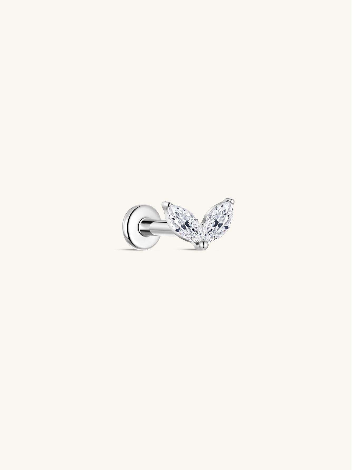 G23 Titanium Rabbit Ear Piercing Stud-Olarajewelry