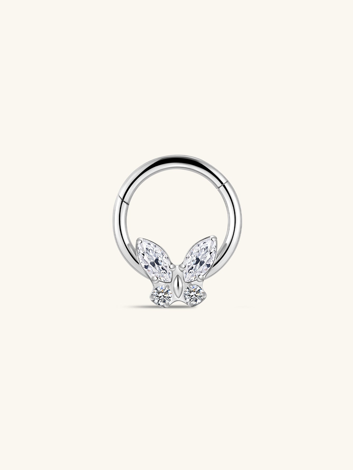 G23 Titanium Butterfly Daith Earrings 8MM-Olarajewelry
