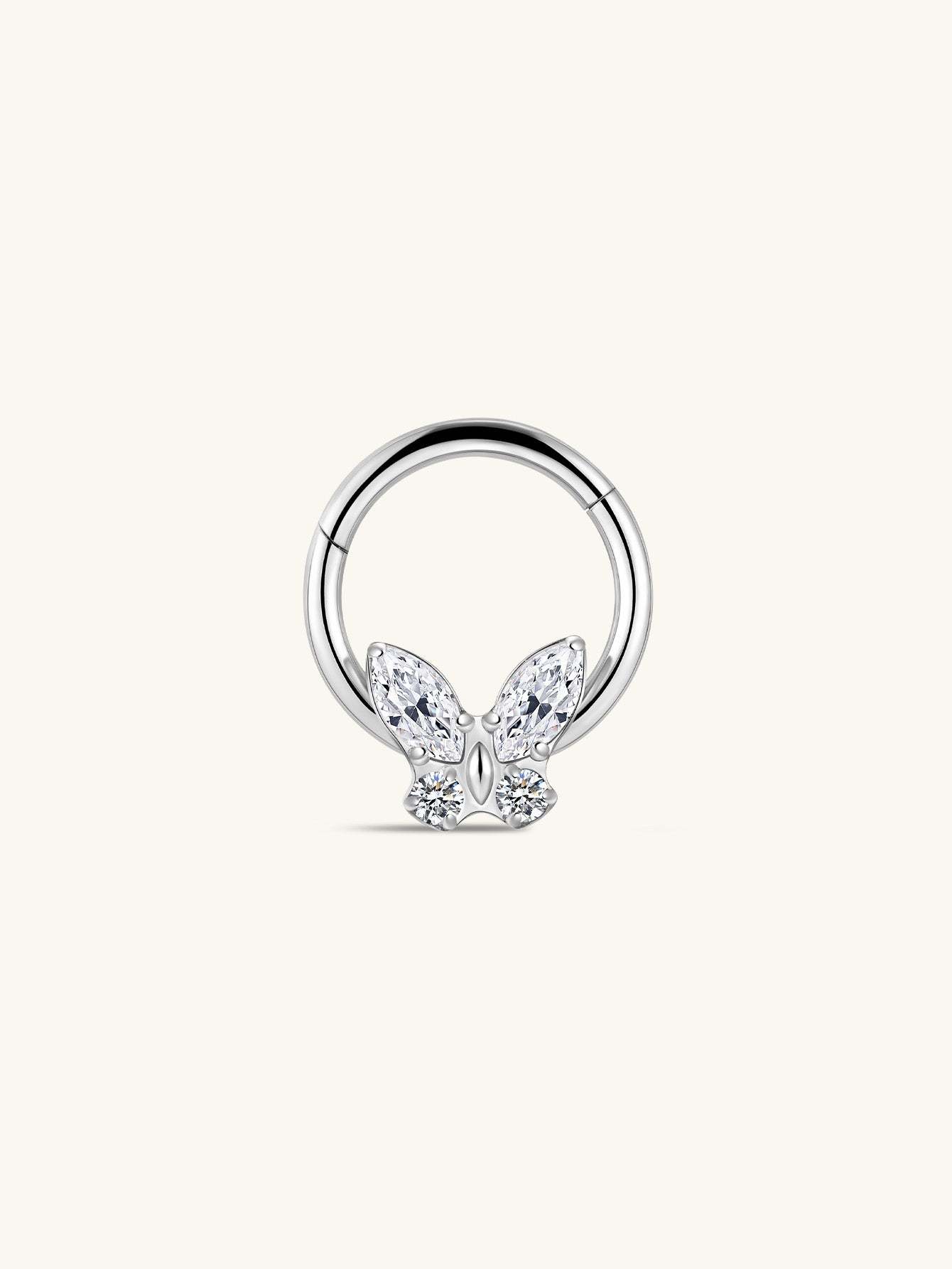 G23 Titanium Butterfly Daith Earrings 8MM-Olarajewelry