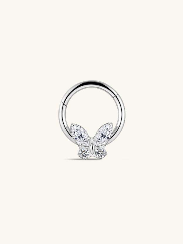 G23 Titanium Butterfly Daith Earrings 8MM-Olarajewelry