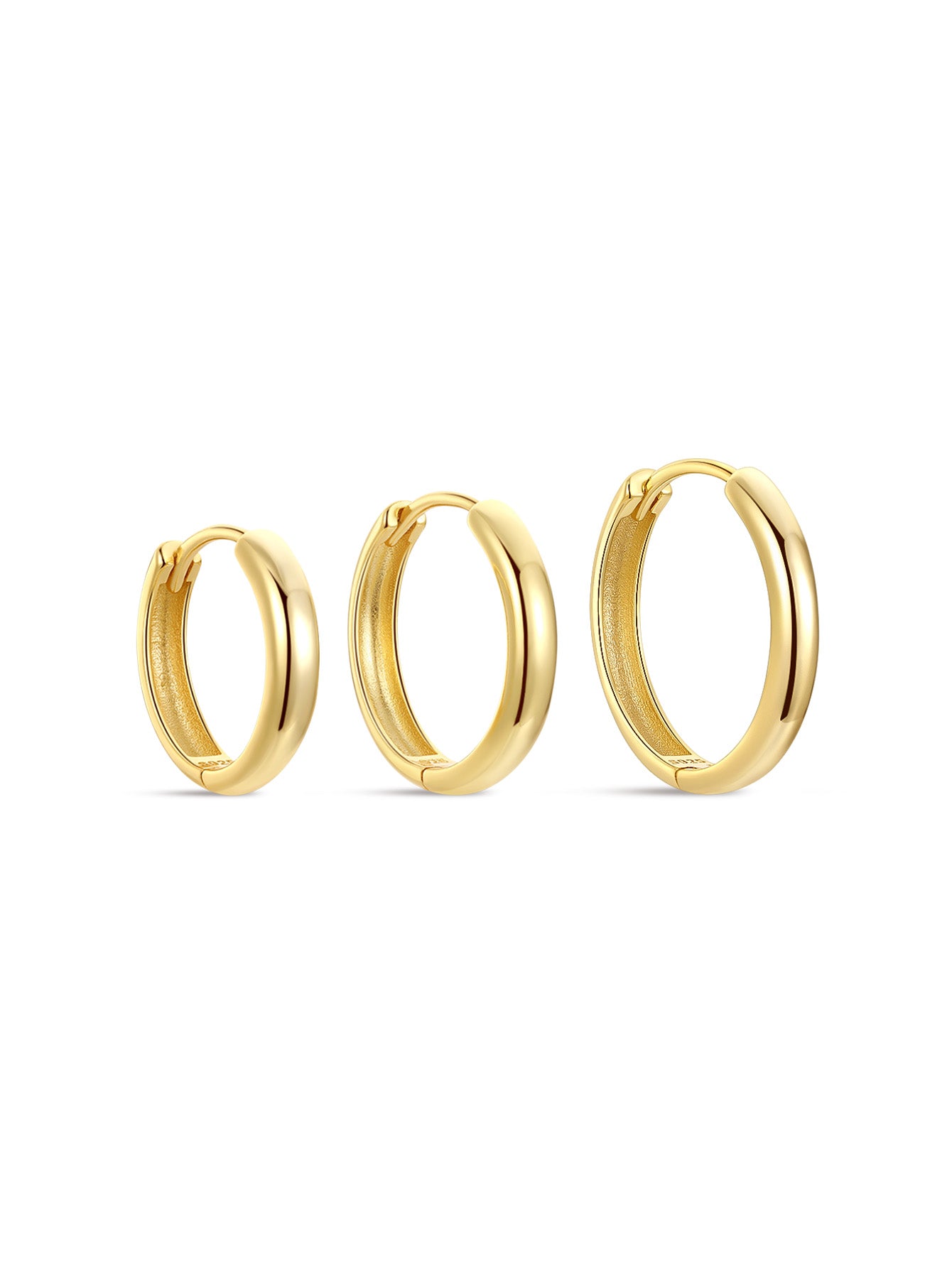 S925 Classic Sunny Tunnel Hoop Earrings-Olarajewelry