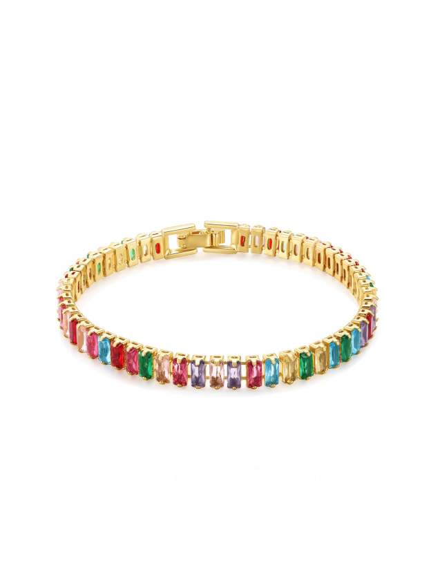S925 Passionate colored zircon Bracelet-Olarajewelry