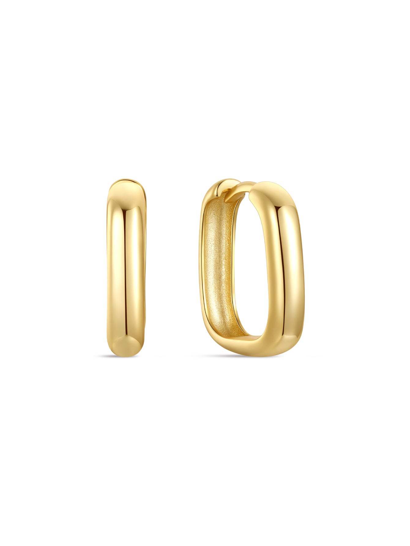 S925 Classic Ovate Hoop Earrings-Olarajewelry