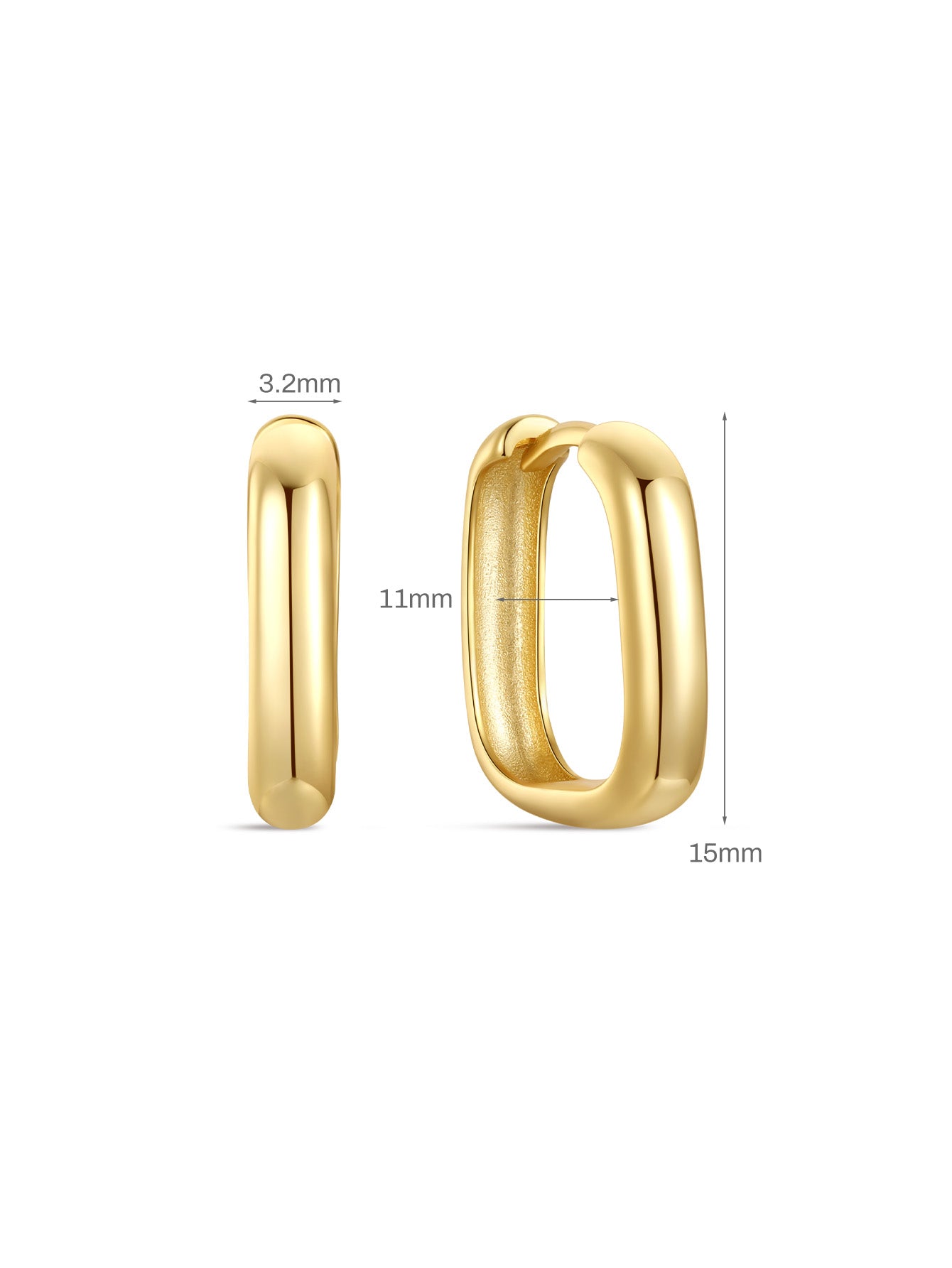 S925 Classic Ovate Hoop Earrings-Olarajewelry