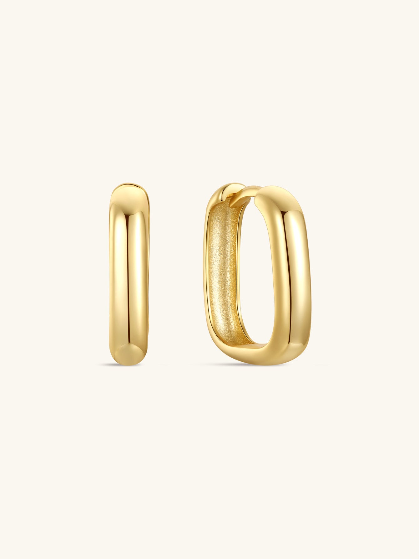 S925 Classic Ovate Hoop Earrings-Olarajewelry
