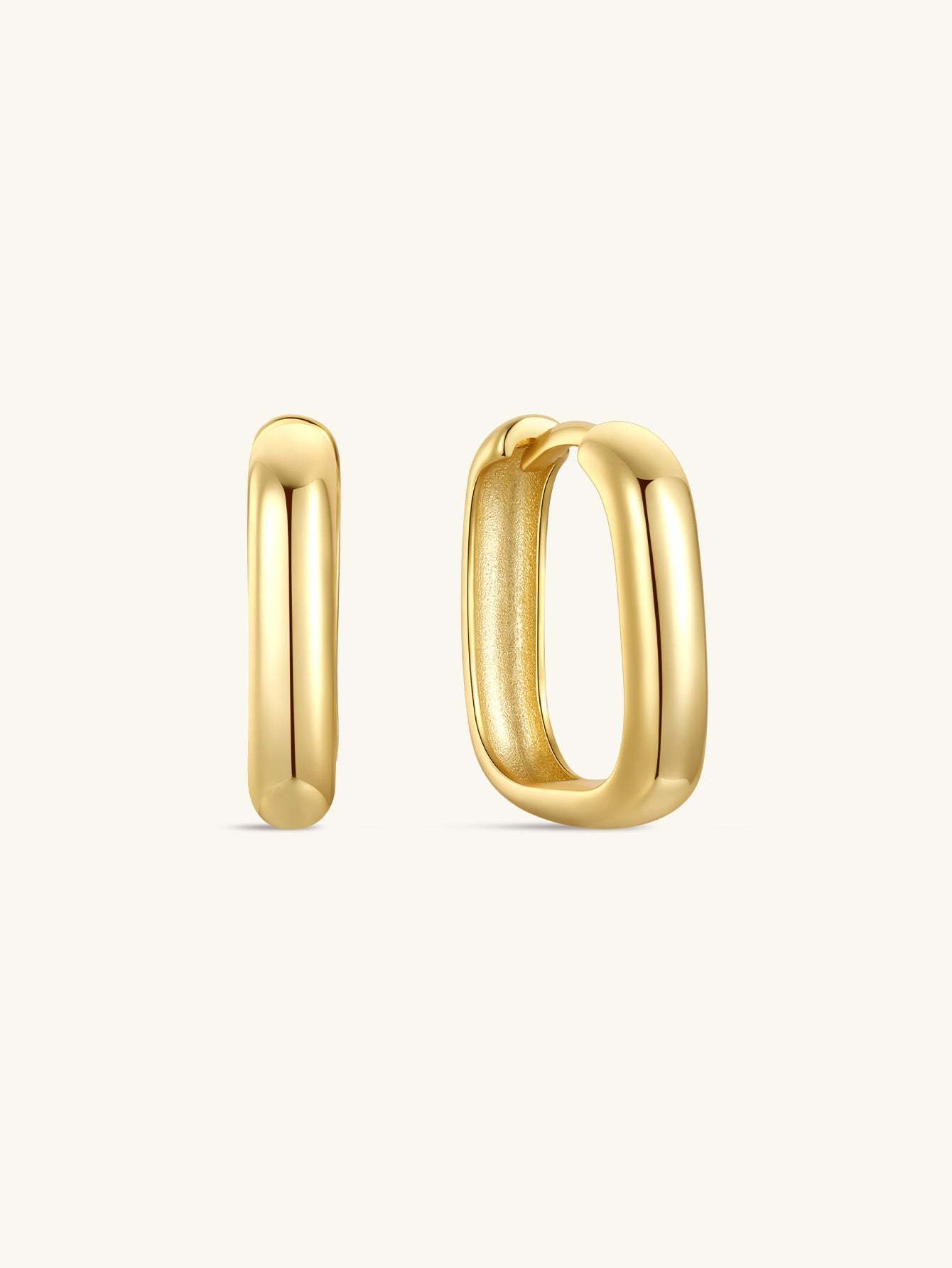 S925 Classic Ovate Hoop Earrings-Olarajewelry