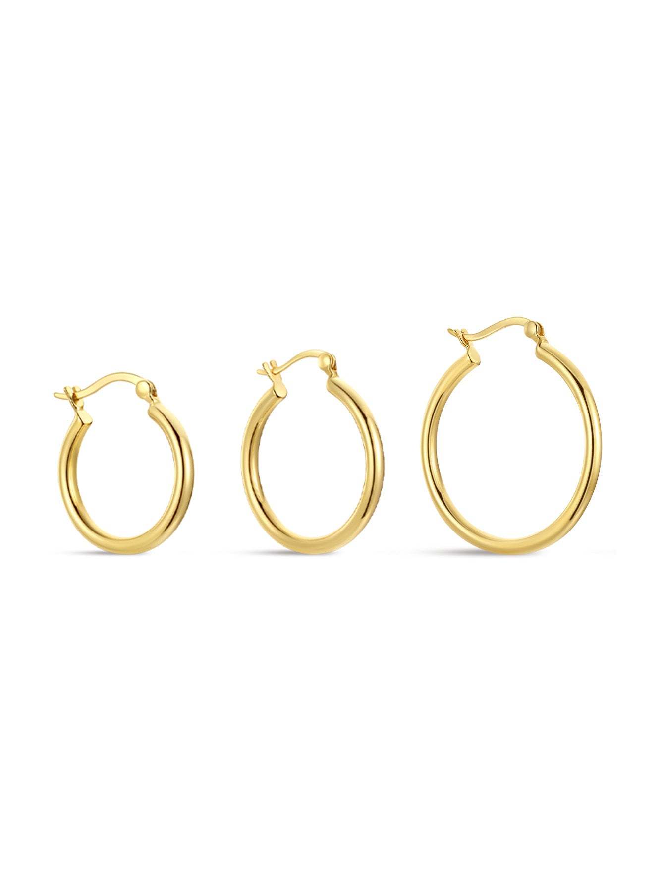 S925 Classic Tunnel Hoop Earrings Hoop Earrings-Olarajewelry