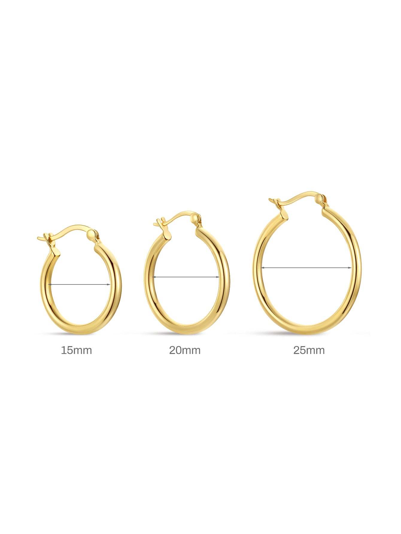 S925 Classic Tunnel Hoop Earrings Hoop Earrings-Olarajewelry