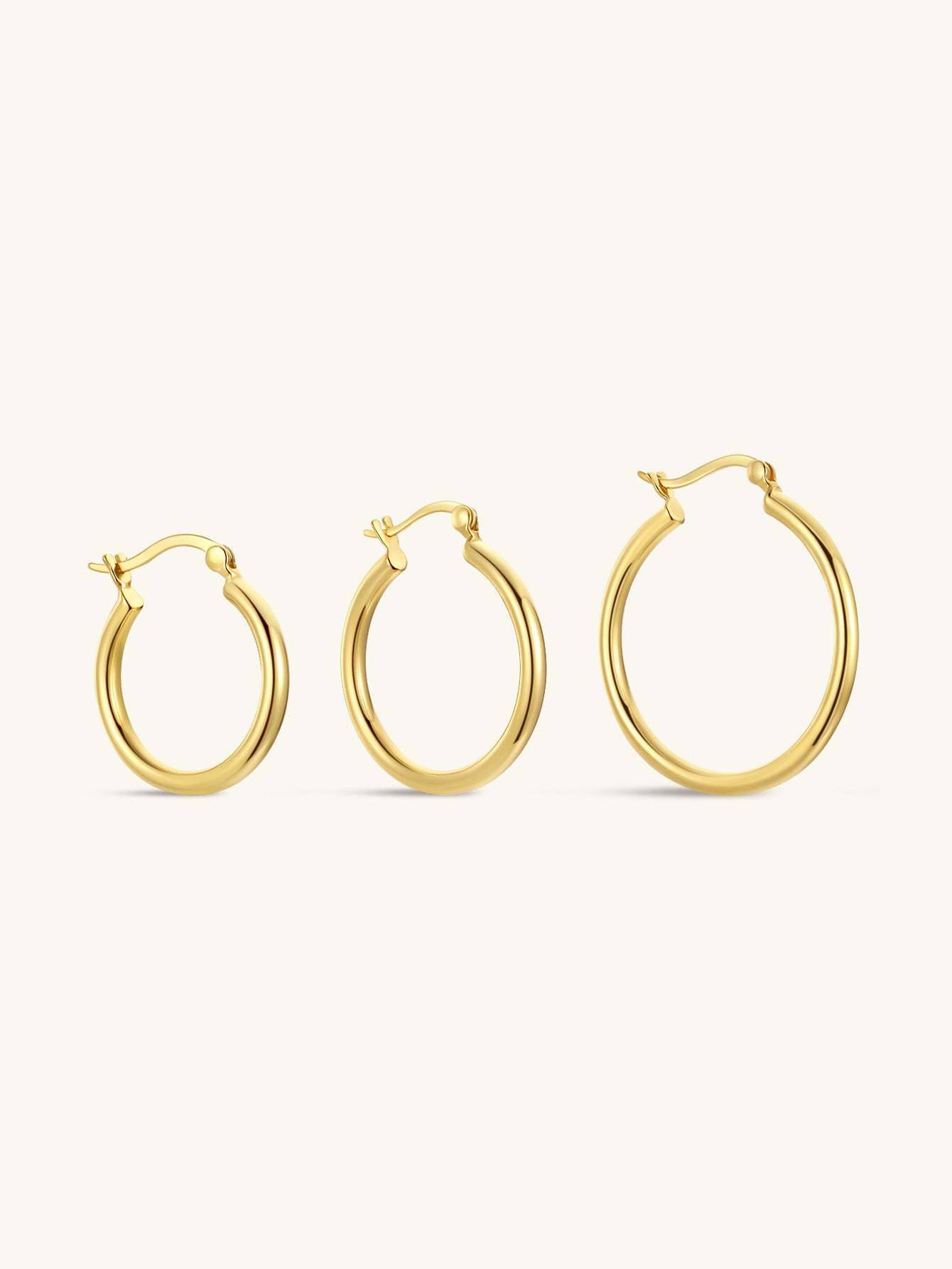 S925 Classic Tunnel Hoop Earrings Hoop Earrings-Olarajewelry