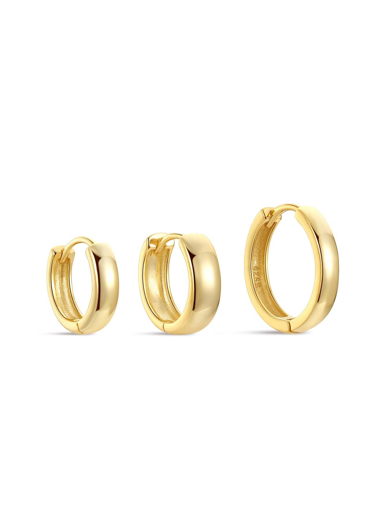 S925 Everyday Bold Tunnel Hoop Earrings-Olarajewelry