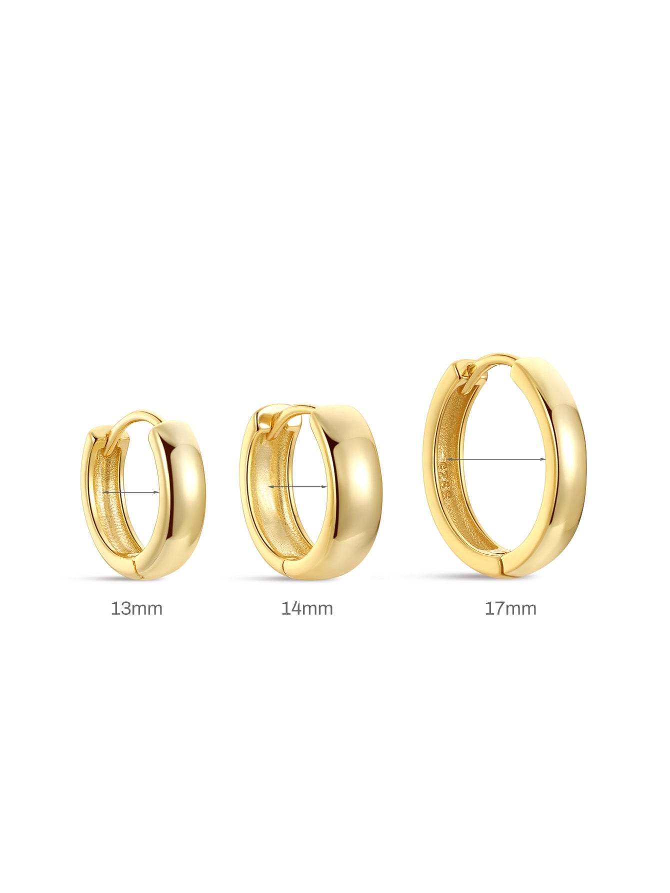 S925 Everyday Bold Tunnel Hoop Earrings-Olarajewelry