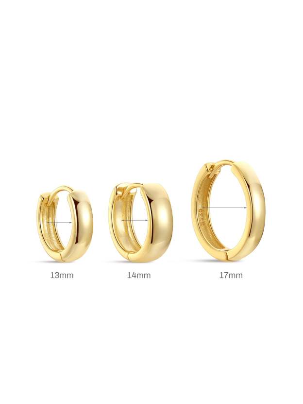 S925 Everyday Bold Tunnel Hoop Earrings-Olarajewelry
