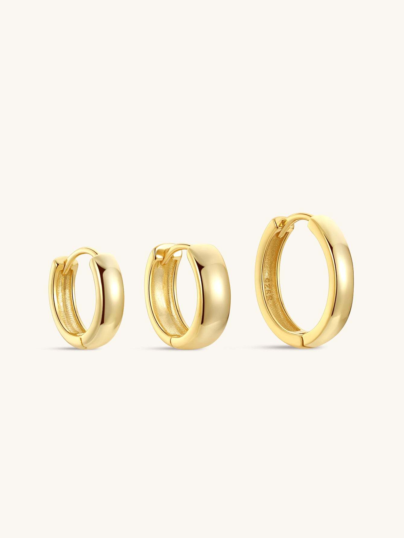 S925 Everyday Bold Tunnel Hoop Earrings-Olarajewelry