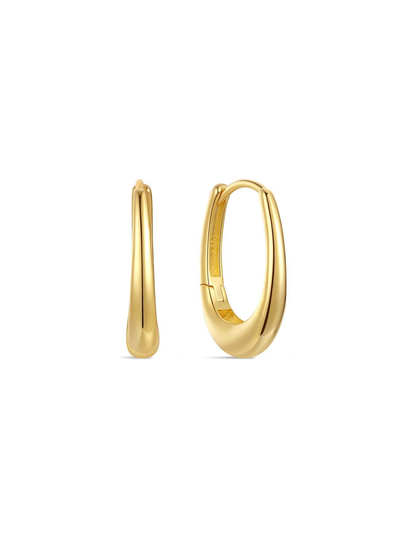 S925 Fine Corey Hoop Earrings-Olarajewelry
