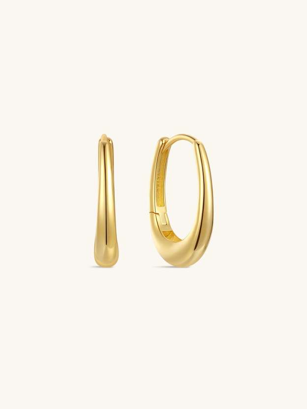 S925 Fine Corey Hoop Earrings-Olarajewelry