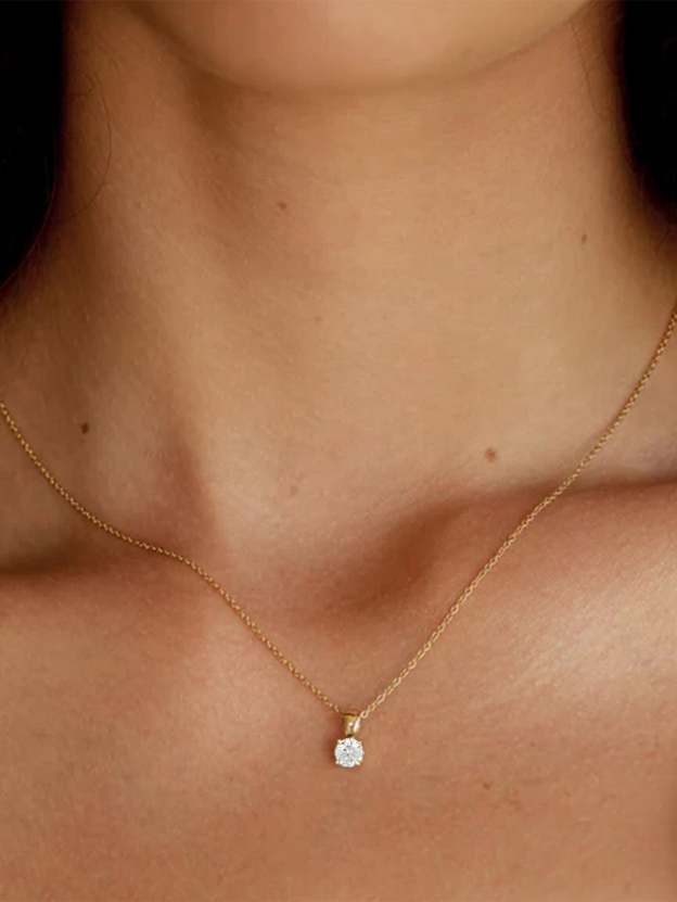 S925 Classic Colored Zirconia Necklace-Olarajewelry