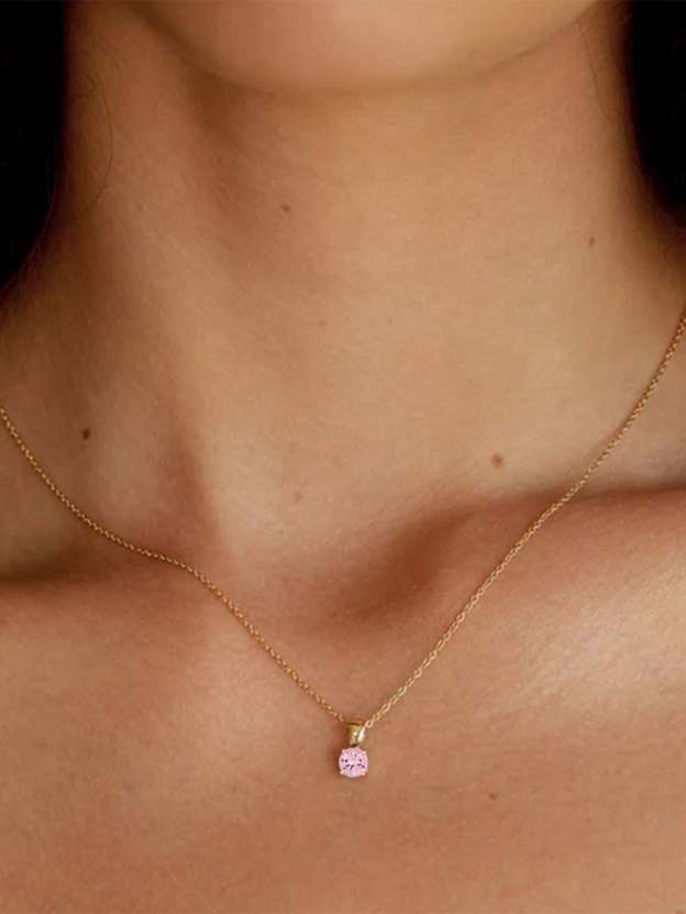 S925 Classic Colored Zirconia Necklace-Olarajewelry