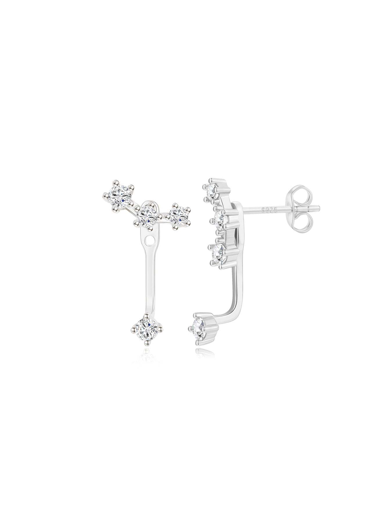 Olara Temperament All-Match Zirconia Earring Set-Olarajewelry