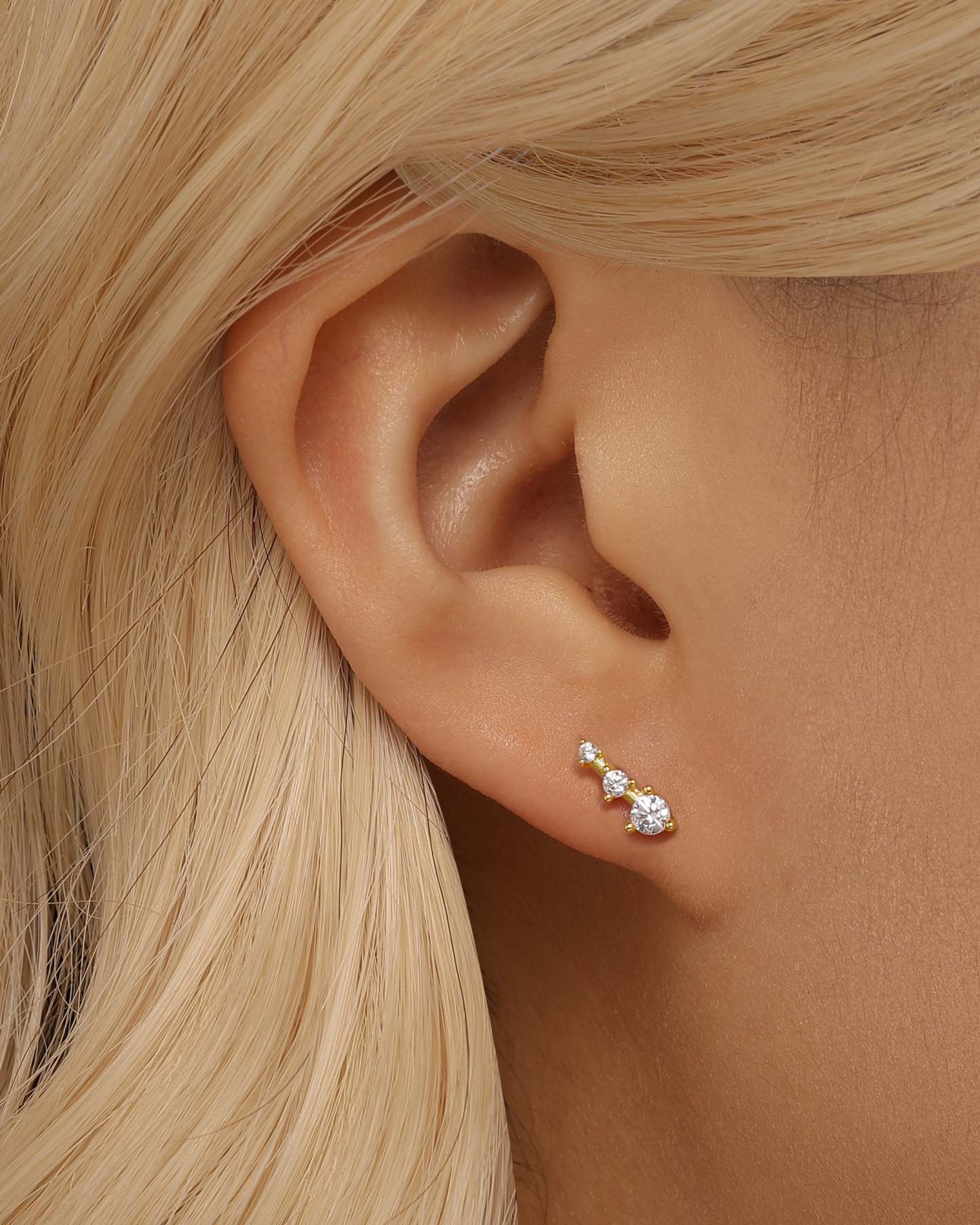 Popular 3 Piece Zircon Earring Set-Olarajewelry