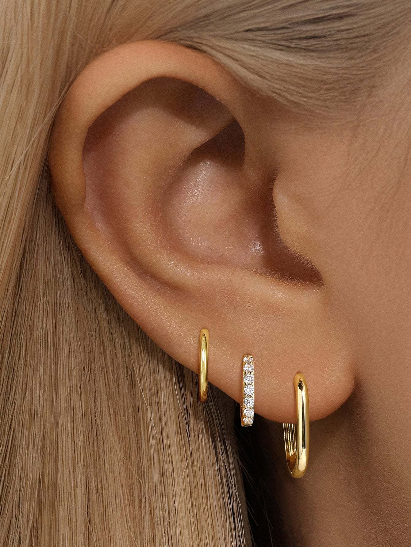Olara Classic U Earring Set-Olarajewelry