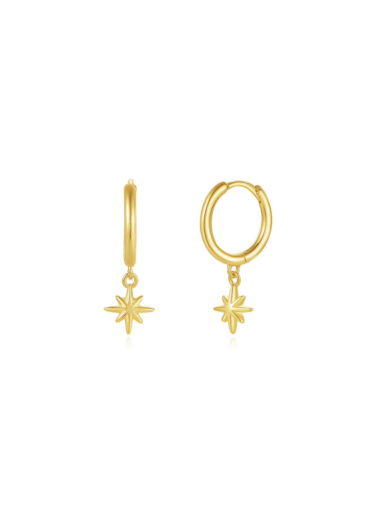 Olara 8 Pointed Star Pendant Earring Set-Olarajewelry