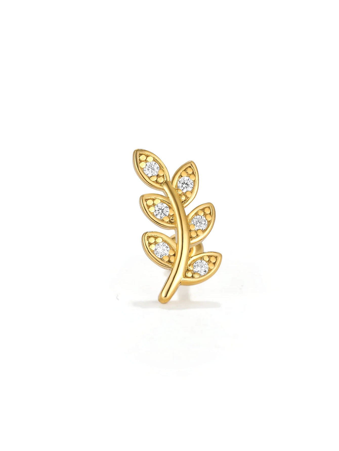S925 Zirconia All-match Piercing Earrings-Olarajewelry
