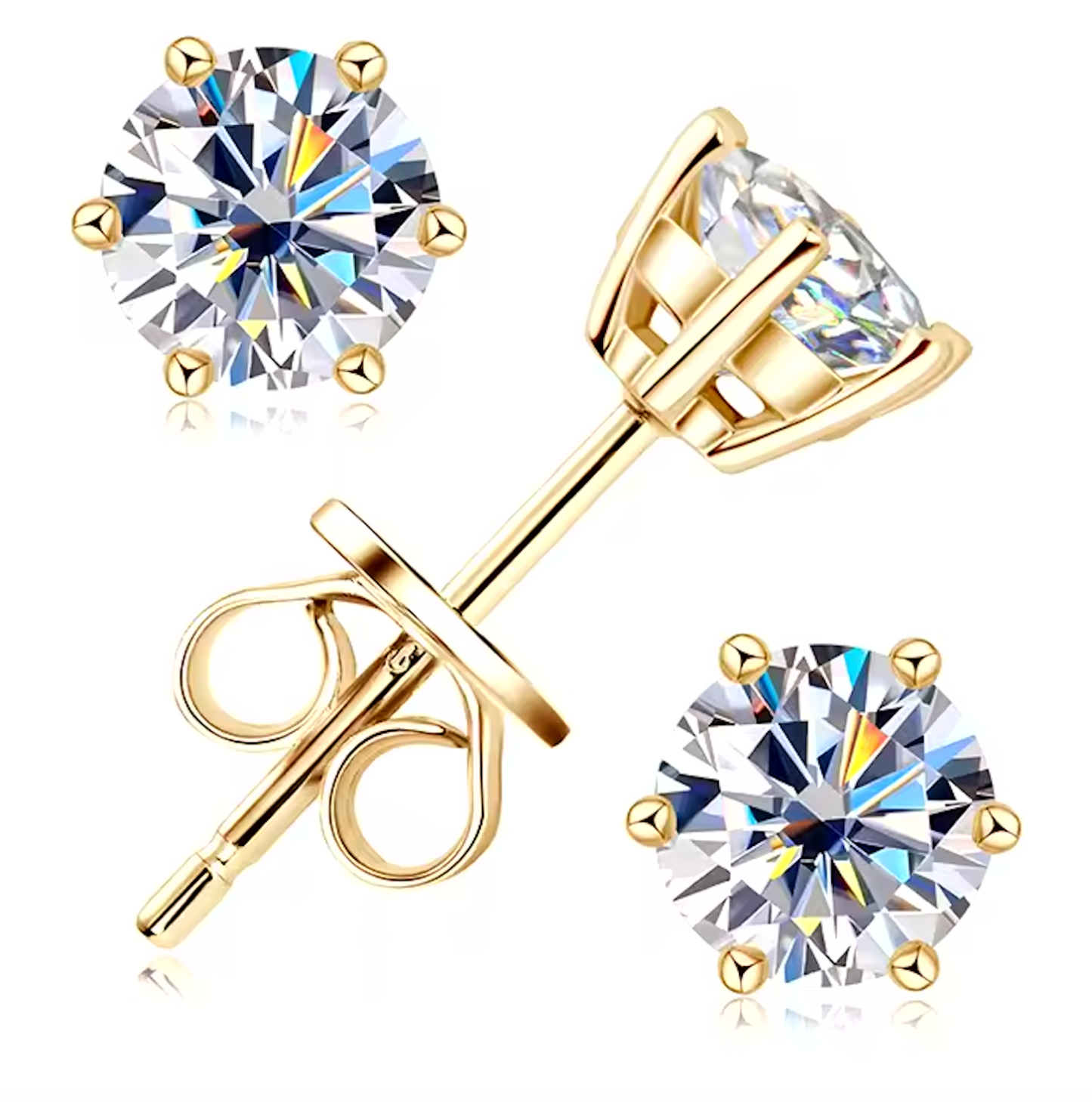 Luxury Solitaire Moissanite Necklace (FREE Earrings included)-Olarajewelry
