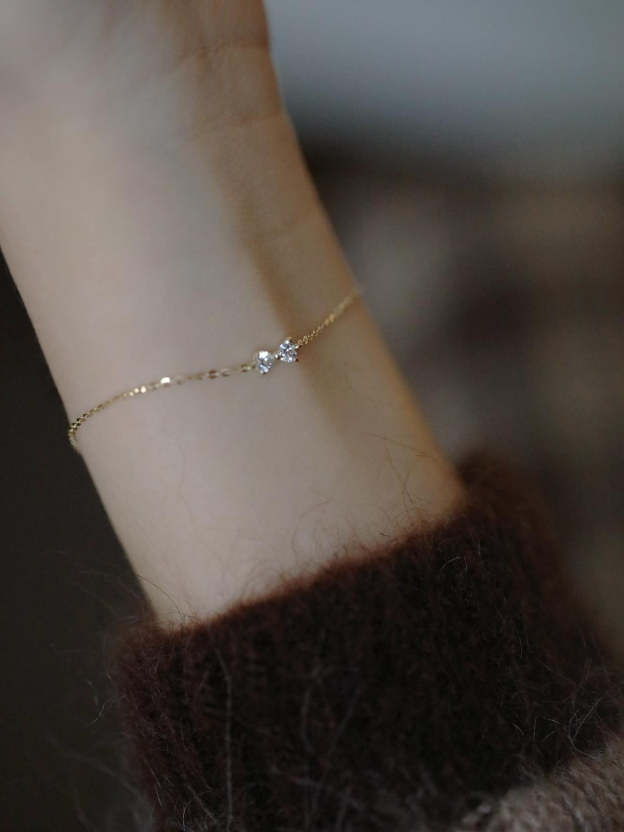 S925 Pavé Bow Bracelet-Olarajewelry