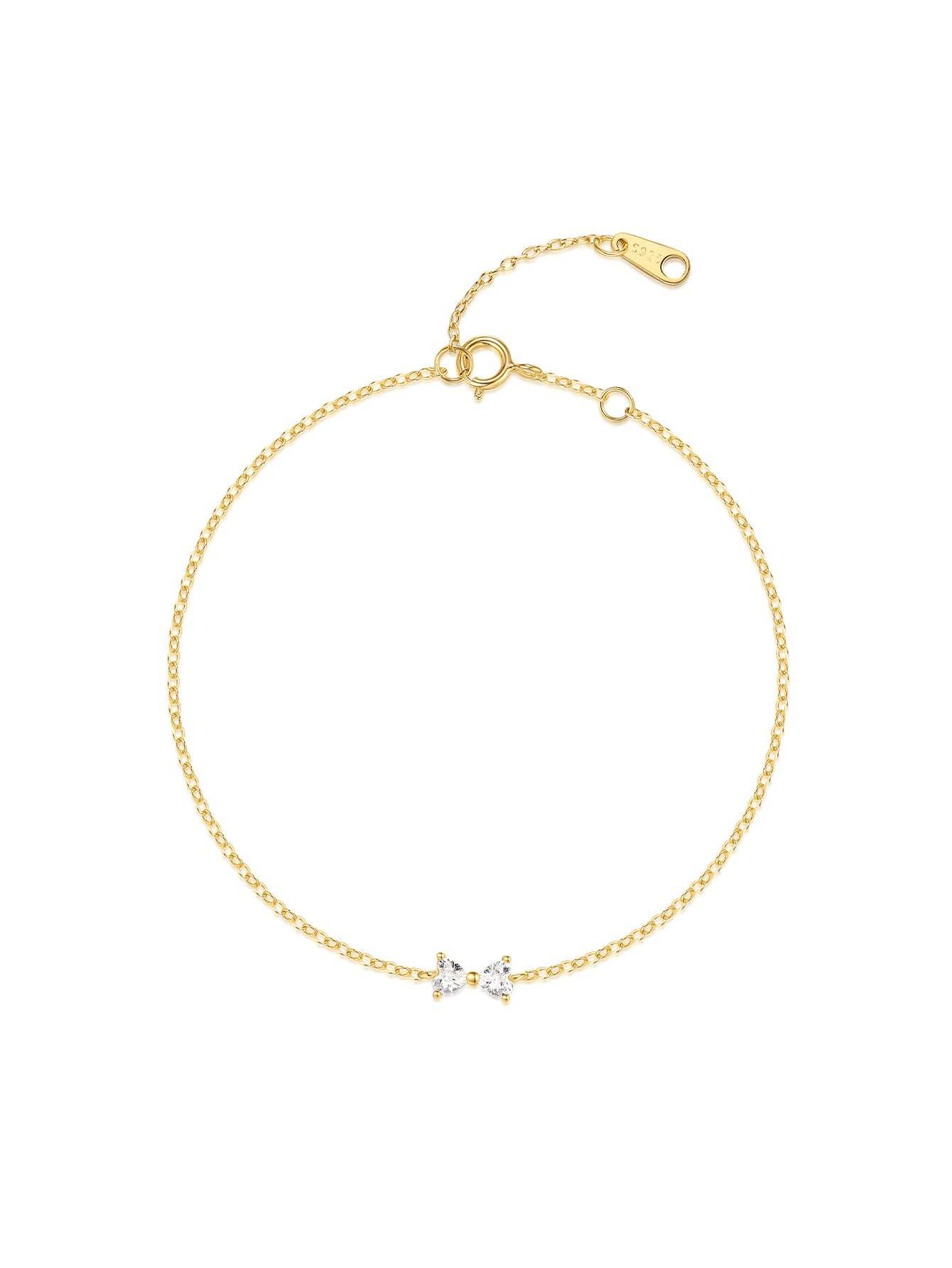 S925 Pavé Bow Bracelet-Olarajewelry