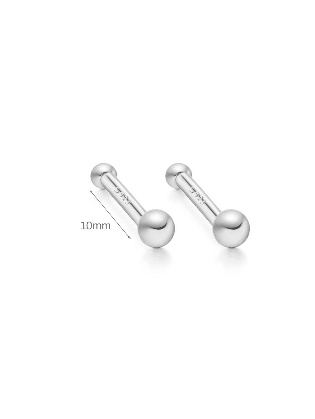 S925 Minimalist Multi Size Piercing Earring-Olarajewelry