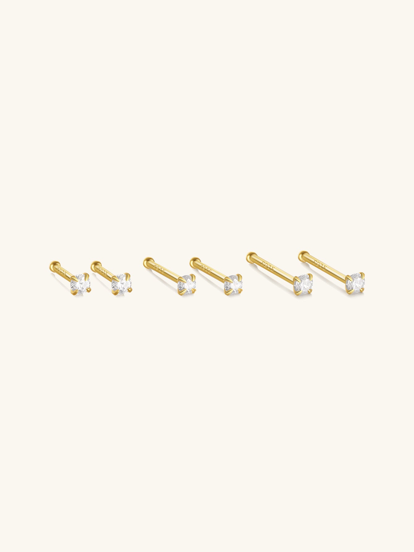 S925 Minimalist Multi Size Piercing Earring-Olarajewelry