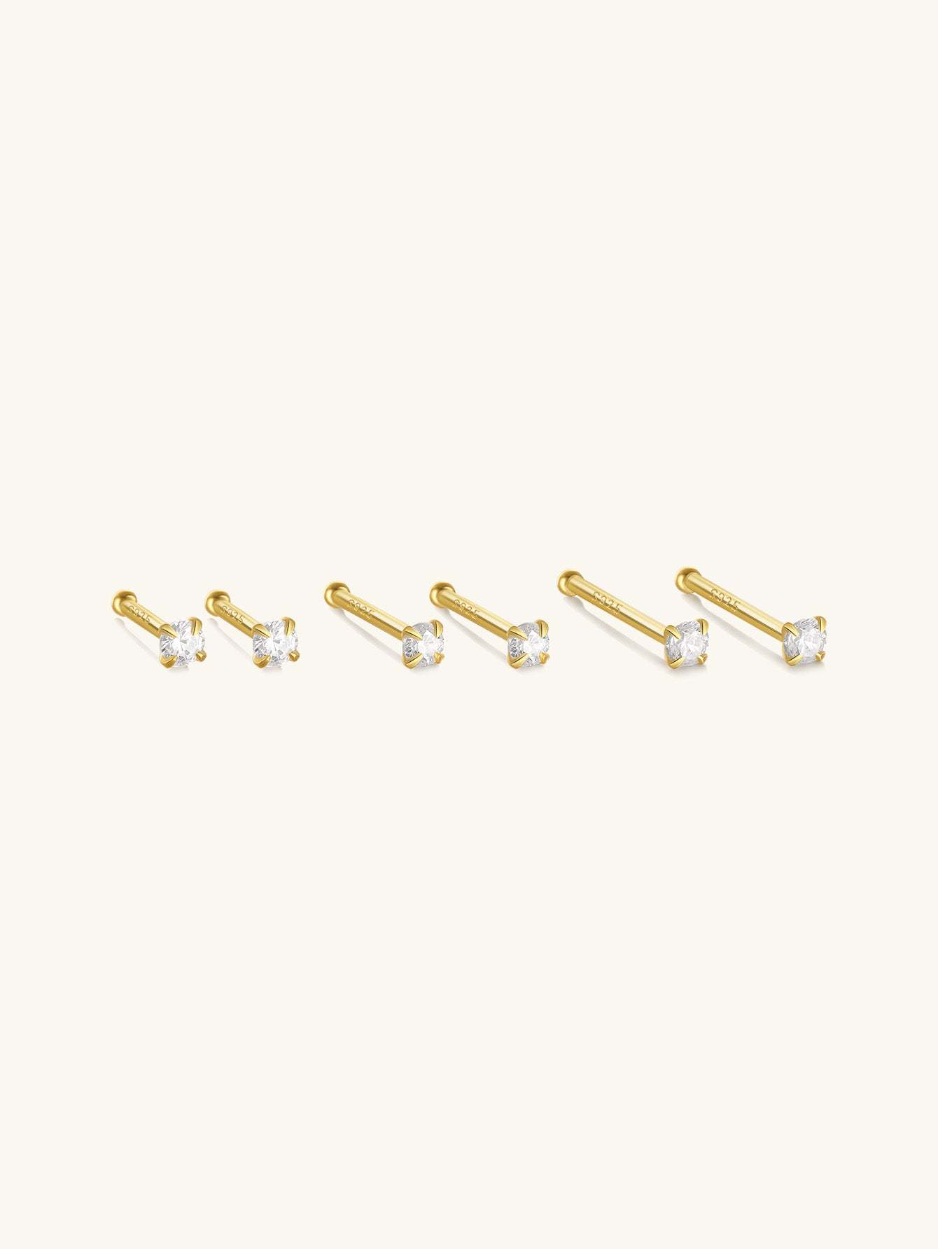 S925 Minimalist Multi Size Piercing Earring-Olarajewelry